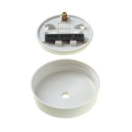 Dencon 6A White Ceiling Rose With Terminals