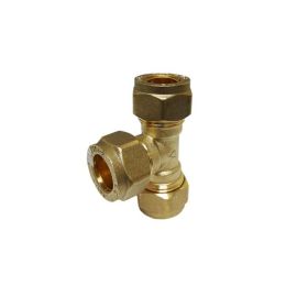 Brass 318 Equal Tee Pipe Fitting - 1/2"