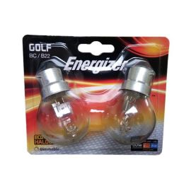 Energizer 46w Eco Halogen Golf BC / B22 Lightbulb - Pack Of 2