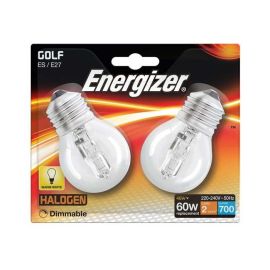 Energizer 46W Clear Golf Ball E27 Lightbulb - Pack Of 2