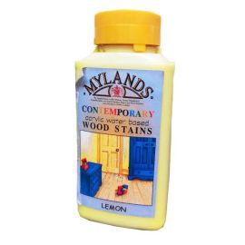 Mylands Contemporary Acrylic Water Based Wood Stains - Lemon 250ml