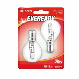 Eveready 20W Halogen Clear Golf B15 Lightbulb - Pack Of 2