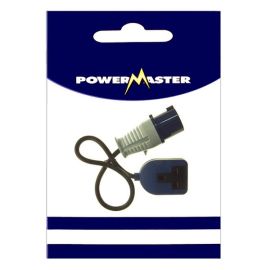 Powermaster 16A Plug To 13A Rubber Socket