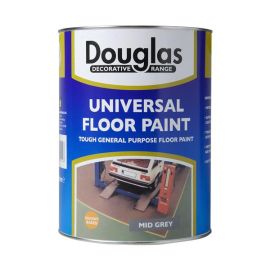 Douglas Universal Floor Paint - Mid Grey 5L