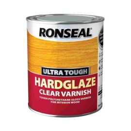 Ronseal Ultra Tough Hardglaze Clear Varnish - 750ml