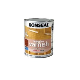 Ronseal Interior Varnish - Satin Medium Oak 250ml