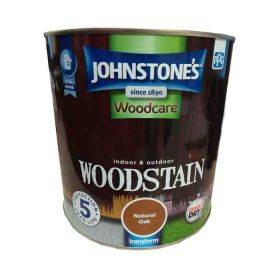 Johnstone's Indoor & Outdoor Woodstain - Natural Oak 2.5L