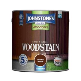 Johnstone's Indoor & Outdoor Woodstain - Country Walnut 2.5L