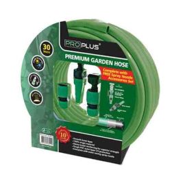 Premium Green Braided Fitted Hose - 30m