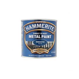 Hammerite Direct To Rust Metal Paint - Smooth Blue 250ml