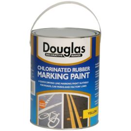 Douglas Chlorinated Rubber Line Marking Paint - Yellow 5L