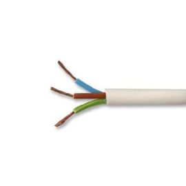 3 Core x 1.25 Circular Cable White (Price Per Metre)