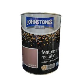 Johnstones Feature Wall Metallic Paint - Rose Gold 1.25L