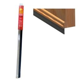 Seal N Save Bottom Of The Door Draught Excluder - Wooden Brush Seal