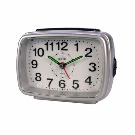 Acctim Silver /white Retro 2 Alarm Clock
