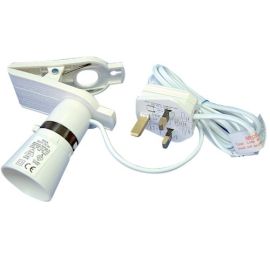 Lyvia White BC Clip On Lamp Adaptor - 2m 