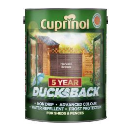 Cuprinol 5 Year Ducksback Fence Paint - Harvest Brown 5L