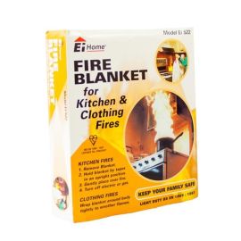 Ei Home Fire Safety Fire Blanket - For Kitchen & Clothing Fires