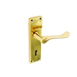 Securit Victorian Scroll Lever Lock Handles - 155mm