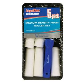 Foam Mini Roller & Tray Set 4" / 100mm (Pack of 5)