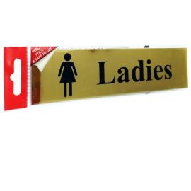 Self-Adhesive Brass Effect - Ladies - Sign