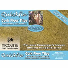5mm Self-Adhesive Cork Floor Tiles (Natural)