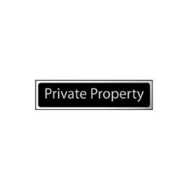 200x50mm Private Property Sign