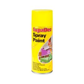 SupaDec Spray Paint Yellow 400ml