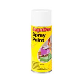 SupaDec Spray Paint White Gloss 400ml
