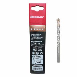 Benman Percussion & Rotary Masonry Drill Bit - 5.5mm