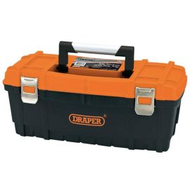 Draper Tool Box with Tote Tray - 24" Orange