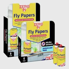 Zero In Fly Papers - 8 Pack