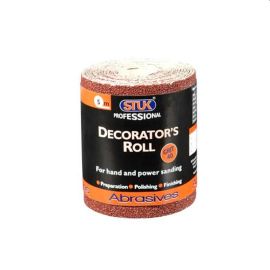 Stuk Grit 40 Decorators Roll Sanding Paper - 115mm x 5m
