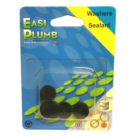 Easi Plumb 9mm Tap Washers Sealant - Pack of 5