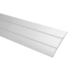 Trojan 38mm Silver Self Adhesive Coverstrip Profile - 0.9m
