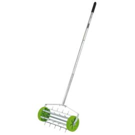 Rolling Lawn Aerator With Spiked Drum - 450mm