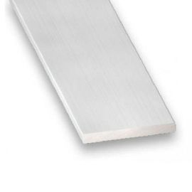 Anodised Aluminium Colourless Flat Strip - 15mm x 2mm x 1m