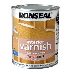 Ronseal Interior Varnish - Satin Ash 750ml