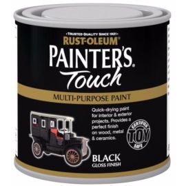 Rust-Oleum Painter's Touch Interior & Exterior Black Multi-Purpose Paint 250ml