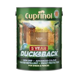 Cuprinol 5 Year Ducksback Fence Paint - Autumn Gold 5L