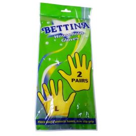 Bettina Household Gloves - Large, 2 Pairs