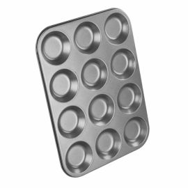 Chef Aid Non-Stick 12 Cup Cake Baking Tray