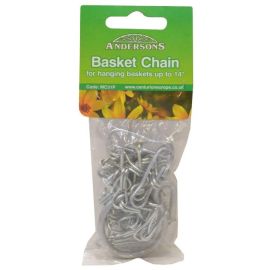 350mm (14") Hanging Basket Chain with Hooks