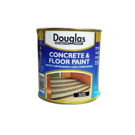 Douglas Concrete & Floor Paint - Black Gloss Finish - 2.5L