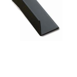 Black Lacquered PVC Equal Corner Profile - 20mm x 20mm x 2m