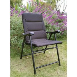 Black Padded Folding Chair 