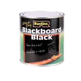 Rustins Quick Dry Black Blackboard Paint - 250ml