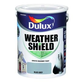 Dulux Weathershield Smooth Masonry Paint - Blue Grey 5L