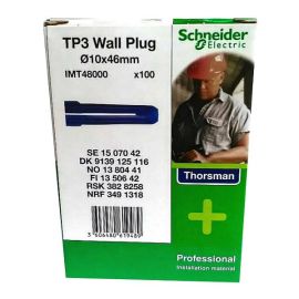 Thorsman Blue TP3 Wall Plugs - Box of 100