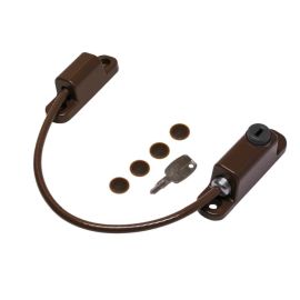 CHAMELEON 150mm Locking Window Cable Restrictor - Brown